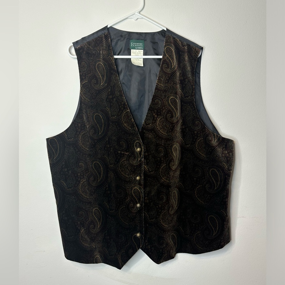 Vintage Cotton Paisley Koret Vest